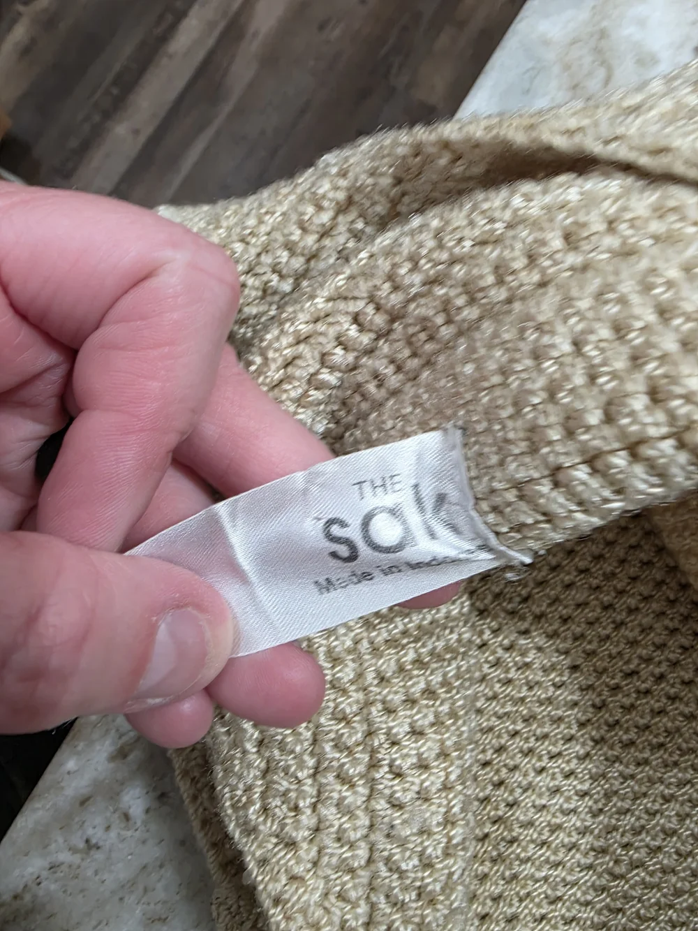 The Sak Beige Crochet Hobo Bag